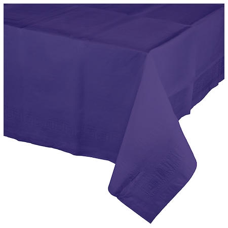 Touch Of Color Purple Paper Tablecloth, 108"x54", 6PK 710232